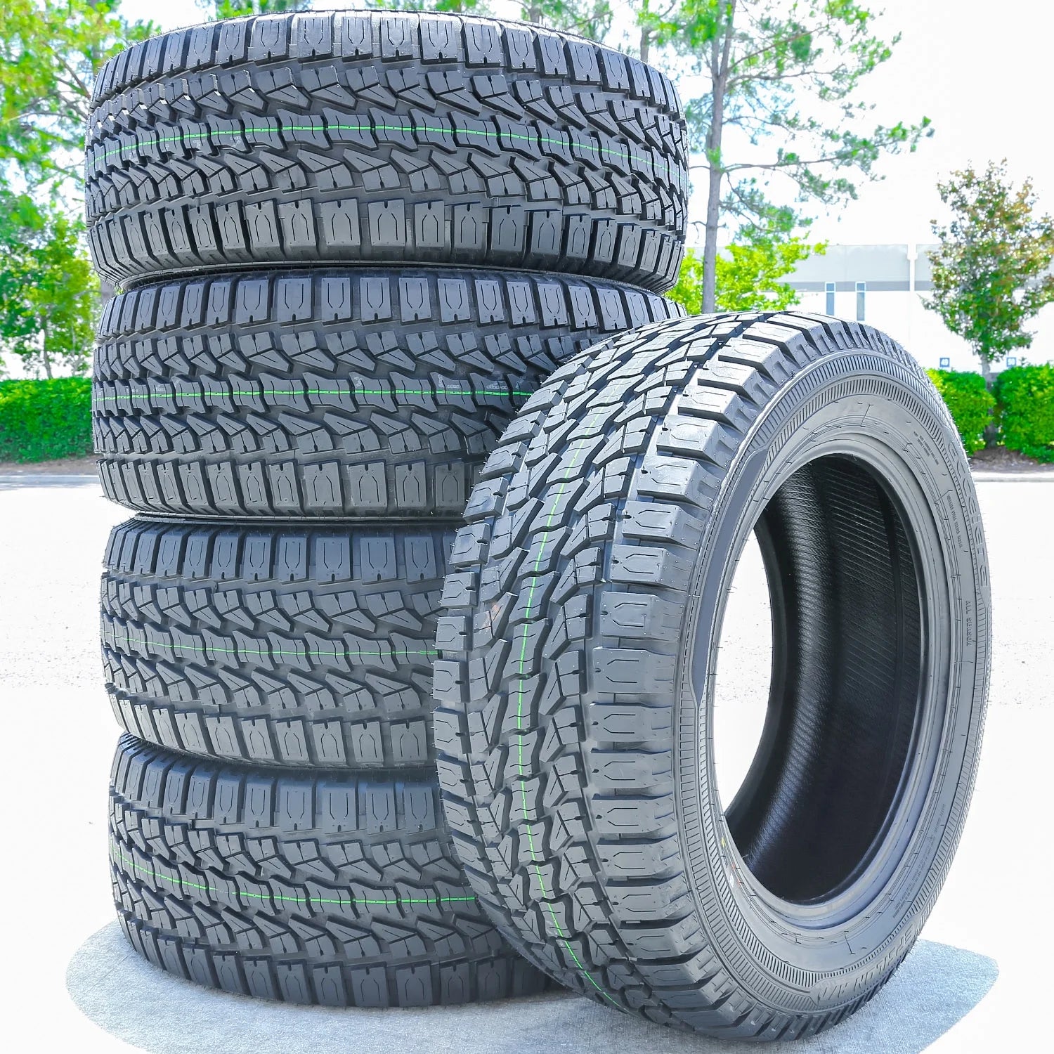 Set of 4 (FOUR)  Epsilon at 255/70R16 111S A/T All Terrain Tires Fits: 2004 Ford F-150 XL, 1999-2001 Chevrolet Silverado 1500 LT